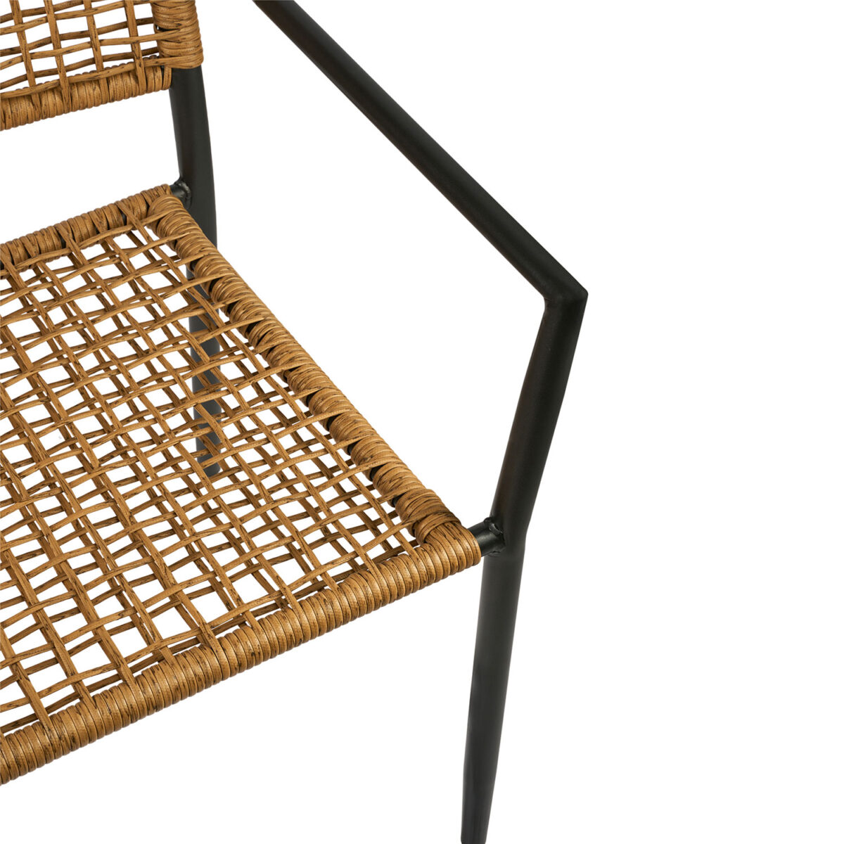 900-255-1 Πολυθρόνα Sati Φυσικό με Μαύρο σκελετό 57 x 60 x 88 - Image 2