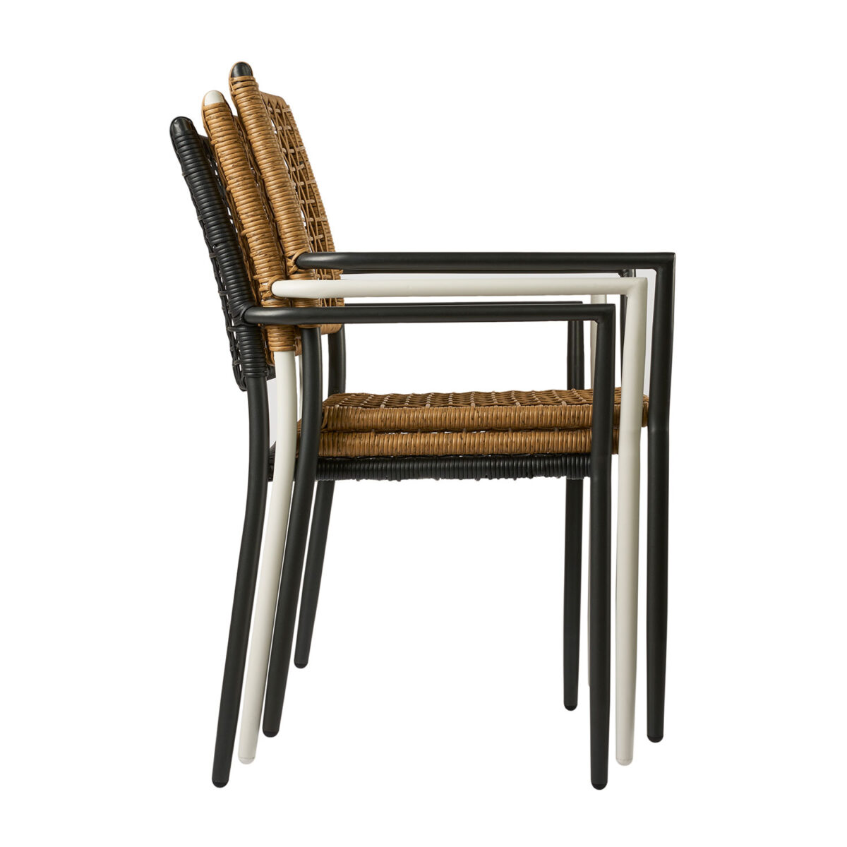 Πολυθρόνα Sati Φυσικό με λευκό σκελετό 57 x 60 x 88 - Image 3