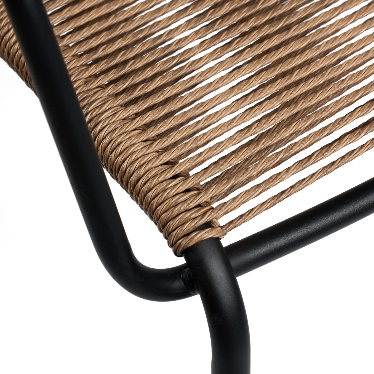 Πολυθρόνα Monza Φυσικό με μαύρο σκελετό 53.5 x 60 x 79 - Image 2