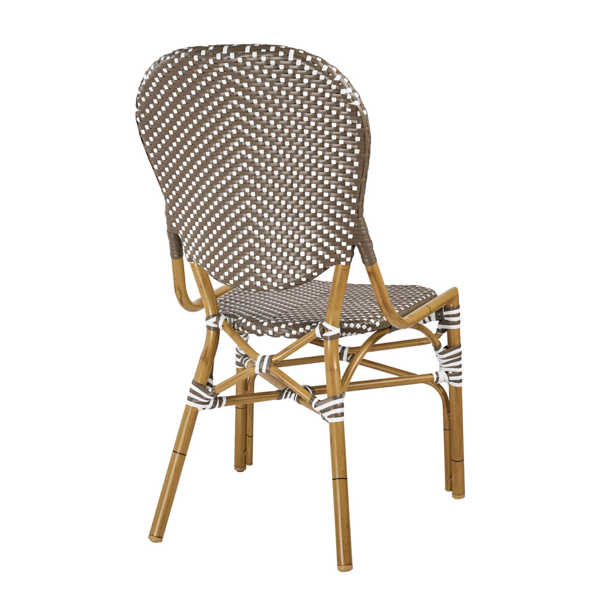 Καρέκλα Parisian-C Λευκό και Μόκα 51 x 62 x 95 - Image 2