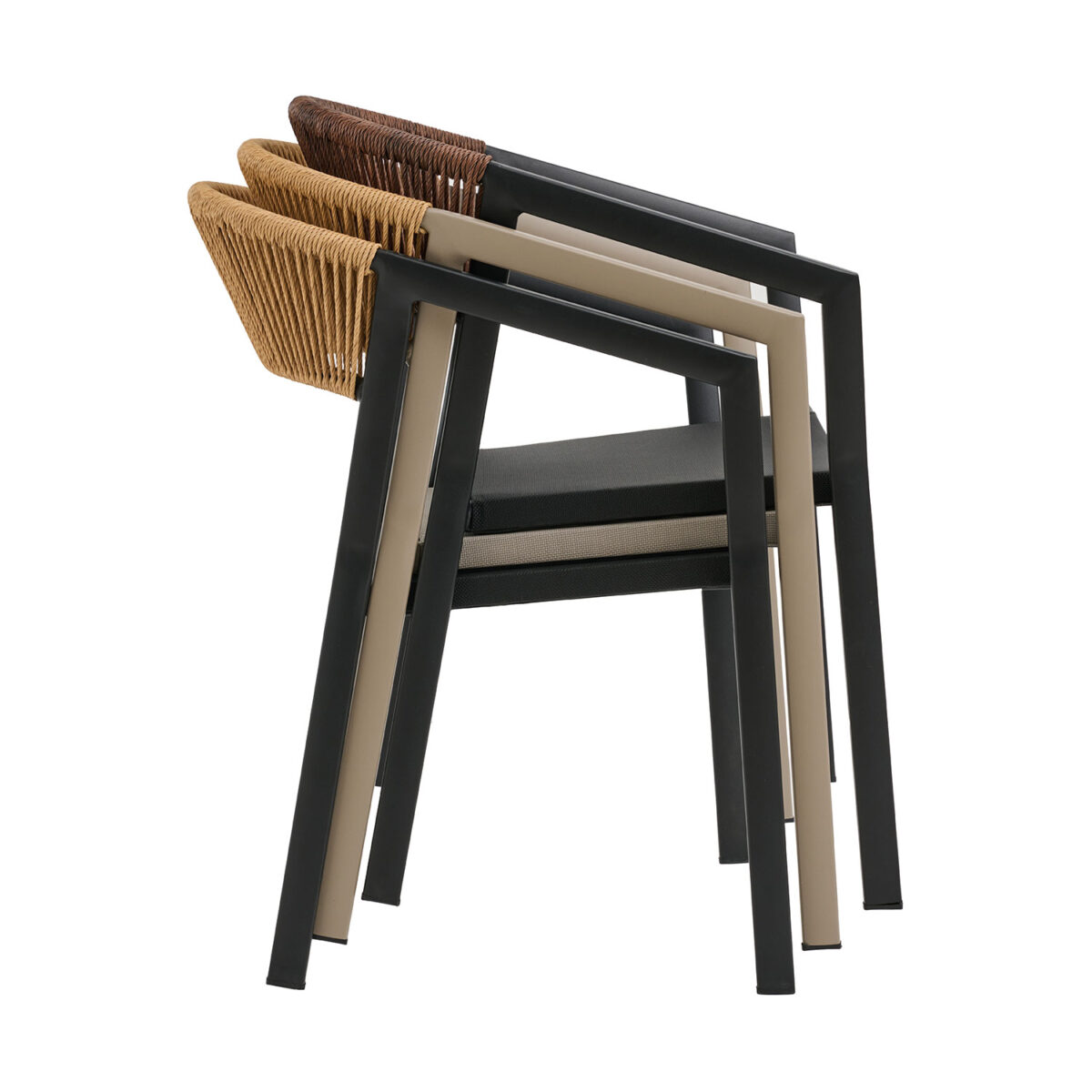 Πολυθρόνα Beluga Φυσικό με Μόκα Σκελετό 56 x 60 x 80 - Image 3