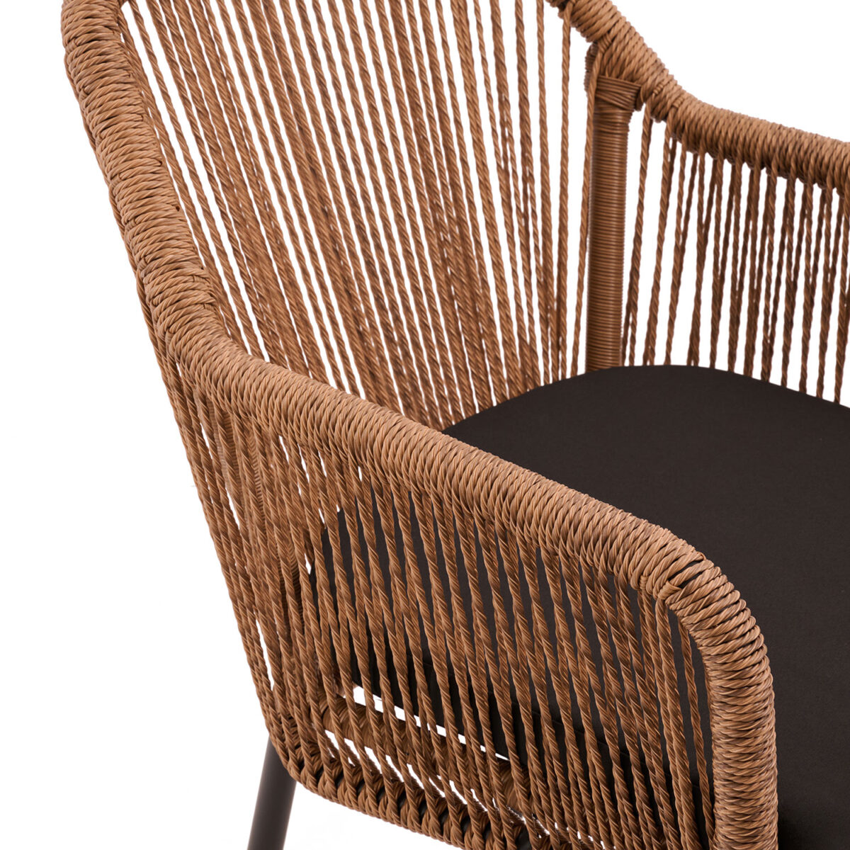 Πολυθρόνα Ipanema Φυσικό με Μαύρο Σκελετό 56 x 63 x 81 - Image 2