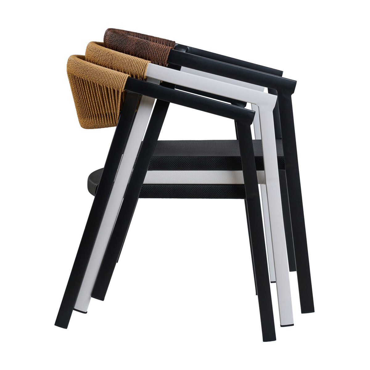 Πολυθρόνα Cactus-TX καφέ με μαύρο σκελετό 57 x 64.5 x 76 - Image 3