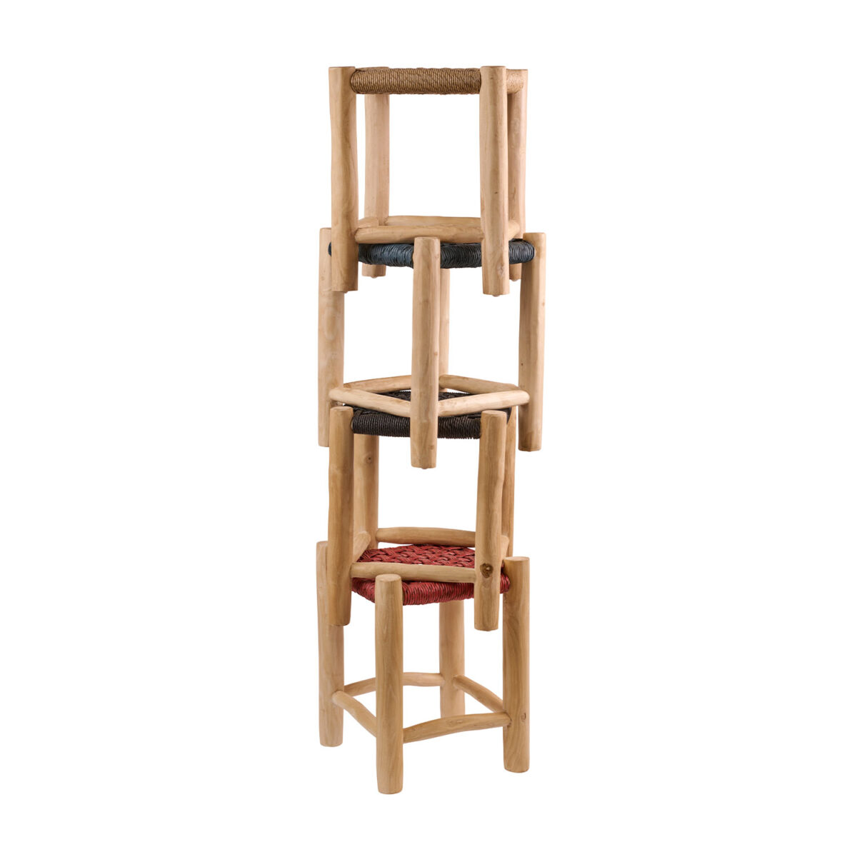 Σκαμπό Noor Φυσικό 35 x 35 x 47 - Image 2