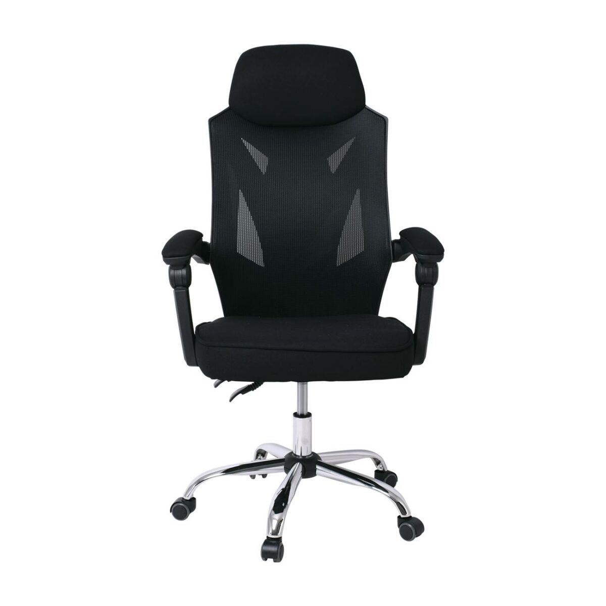 BF9450 Πολυθρόνα Relax Γραφείου Διευθυντή, Βάση Χρώμιο, PP Μαύρο, Mesh Μαύρο - Image 3