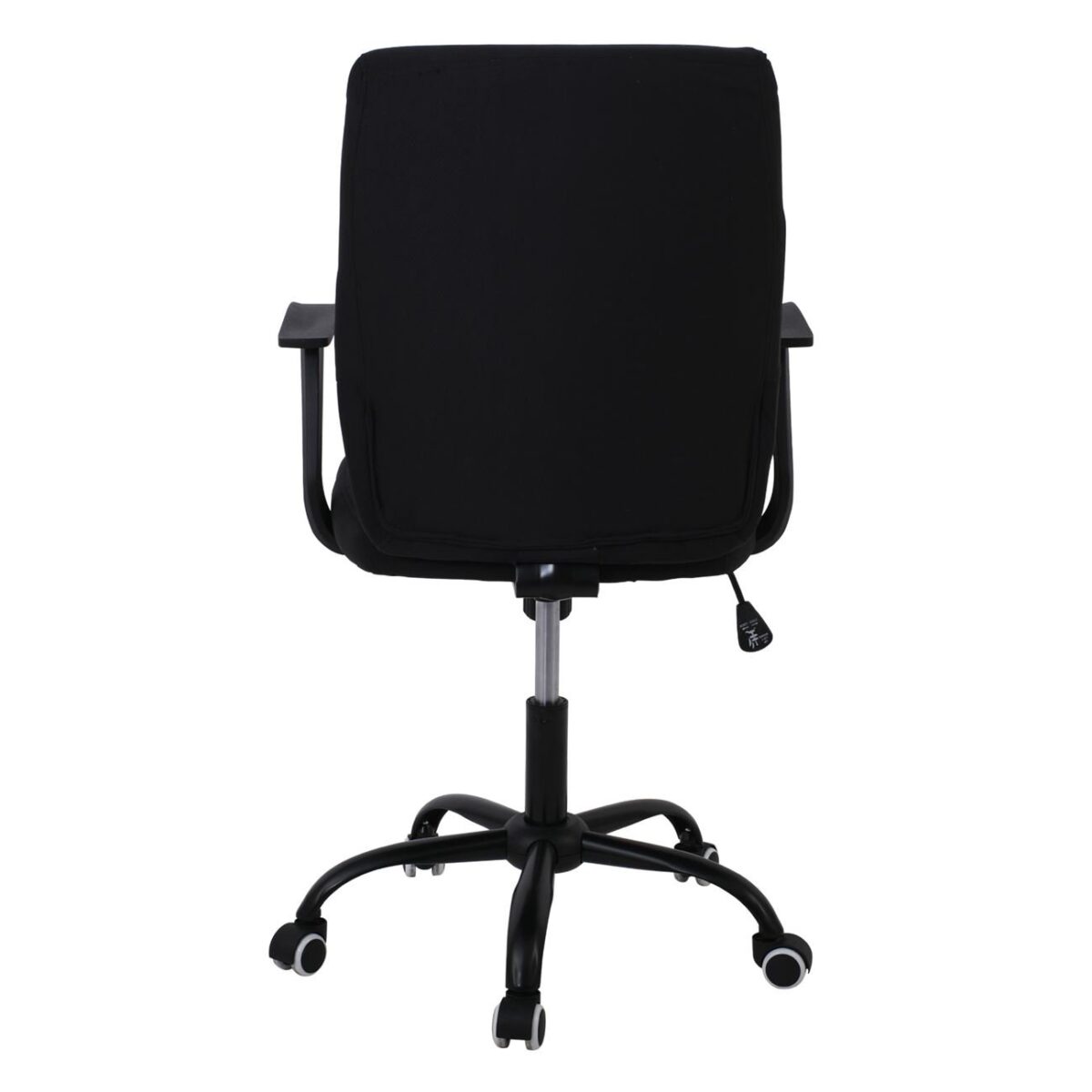 BF3900 Πολυθρόνα Γραφείου Βάση Μέταλλο Βαφή Μαύρo Ύφασμα Μαύρο - Image 5