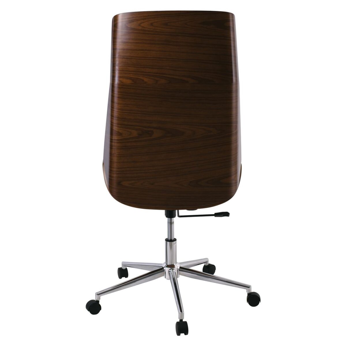 BF9850 Πολυθρόνα Γραφείου Διευθυντή, Μέταλλο Χρώμιο Καρυδί - Pu Μαύρο - Image 5