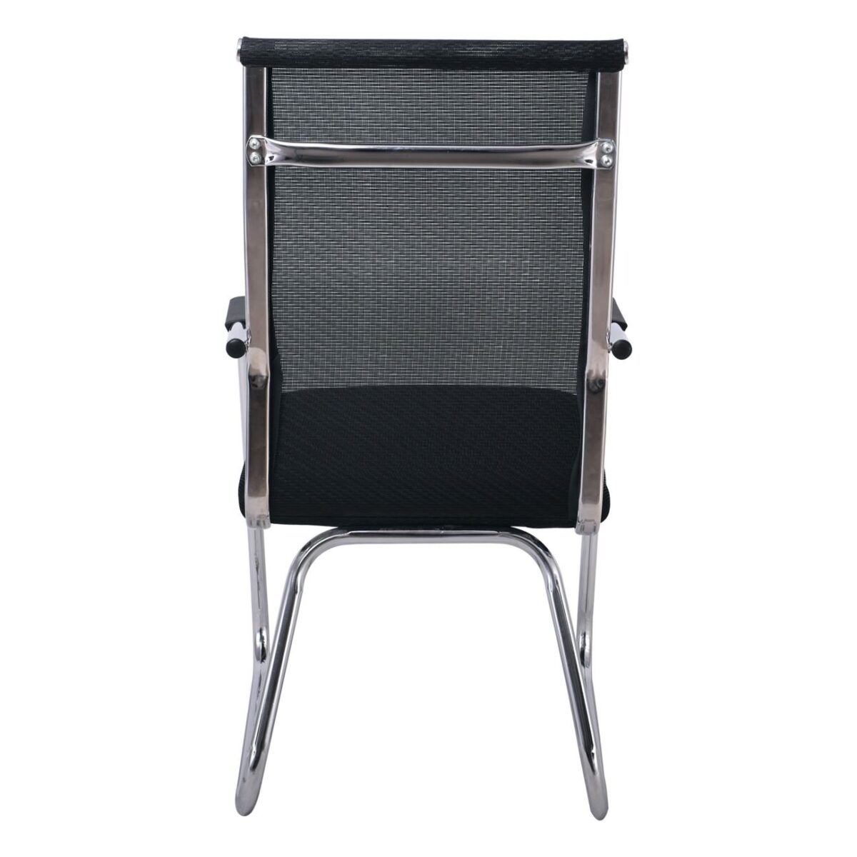 ALTA Πολυθρόνα Γραφείου Επισκέπτη Χρώμιο, Mesh Μαύρο - Image 5
