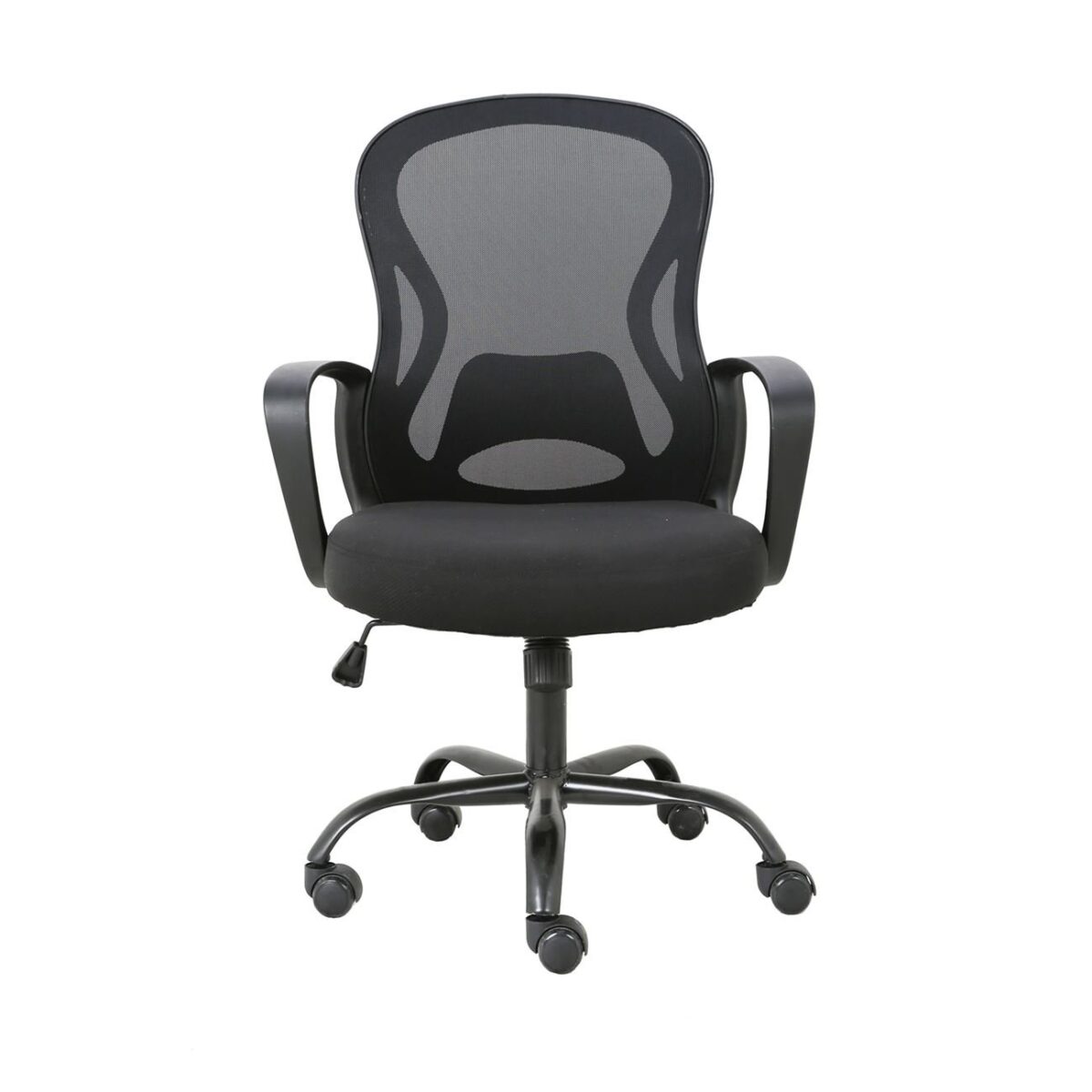 BF2011 Πολυθρόνα Γραφείου, Βάση Μέταλλο Βαφή Μαύρο, Mesh Μαύρο, PP Μαύρο - Image 3