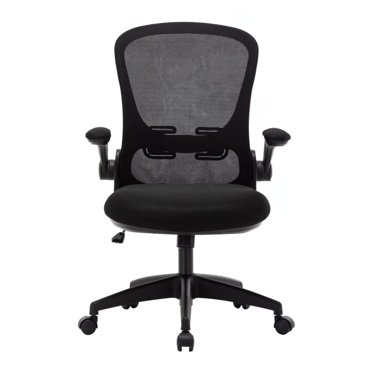 BF2920 Πολυθρόνα Γραφείου, Ανακλινόμενα Μπράτσα, Mesh Μαύρο - Image 3