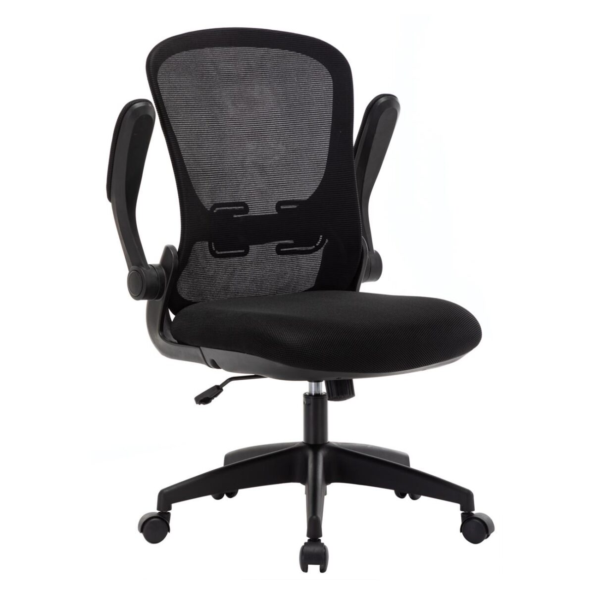 BF2920 Πολυθρόνα Γραφείου, Ανακλινόμενα Μπράτσα, Mesh Μαύρο - Image 4