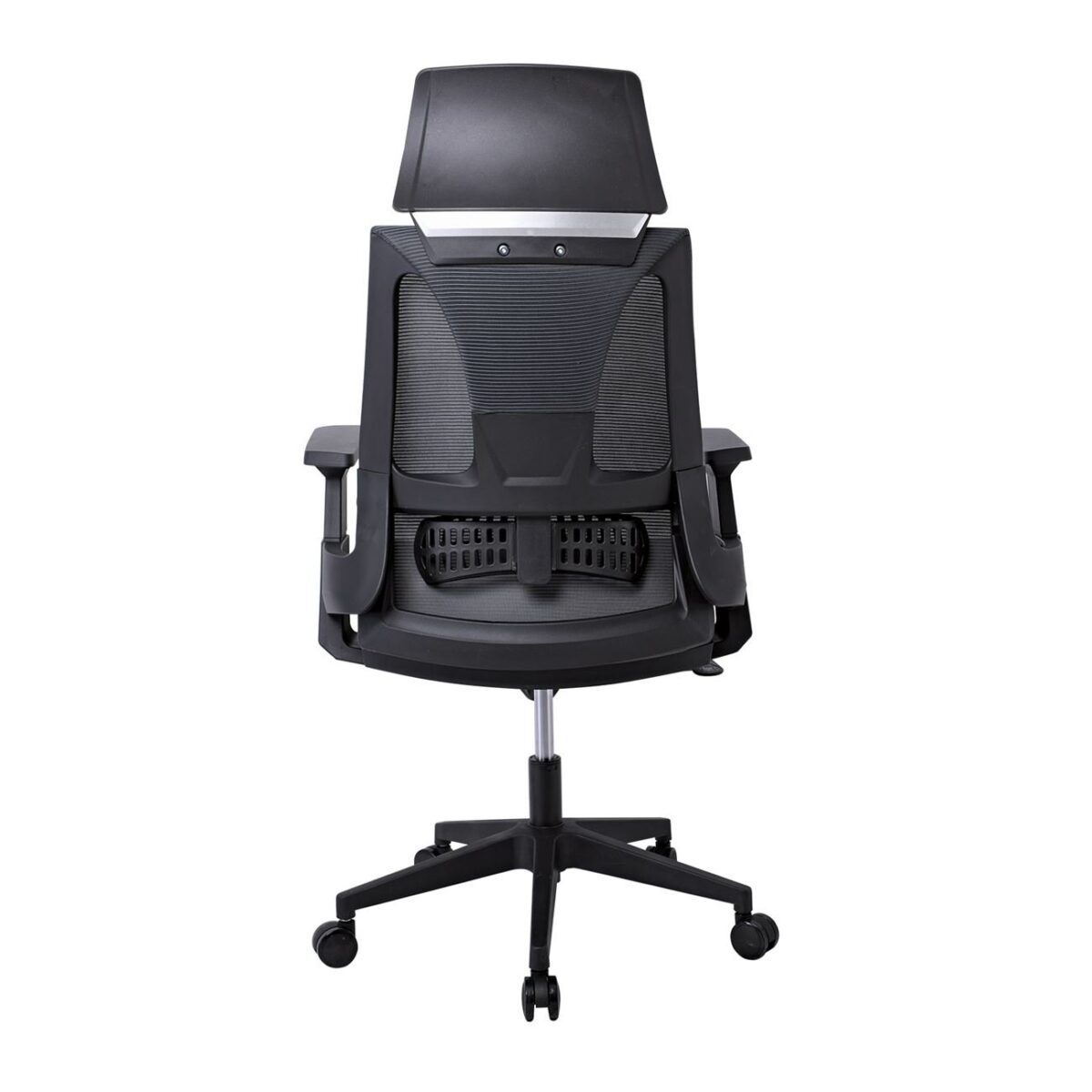 BF8750 Πολυθρόνα Γραφείου Διευθυντή, Mesh Μαύρο, Ύφασμα Μαύρο - Image 4