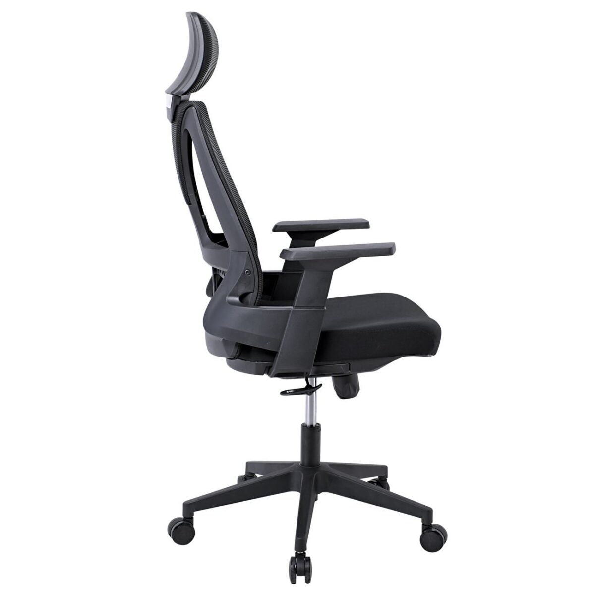 BF8750 Πολυθρόνα Γραφείου Διευθυντή, Mesh Μαύρο, Ύφασμα Μαύρο - Image 5