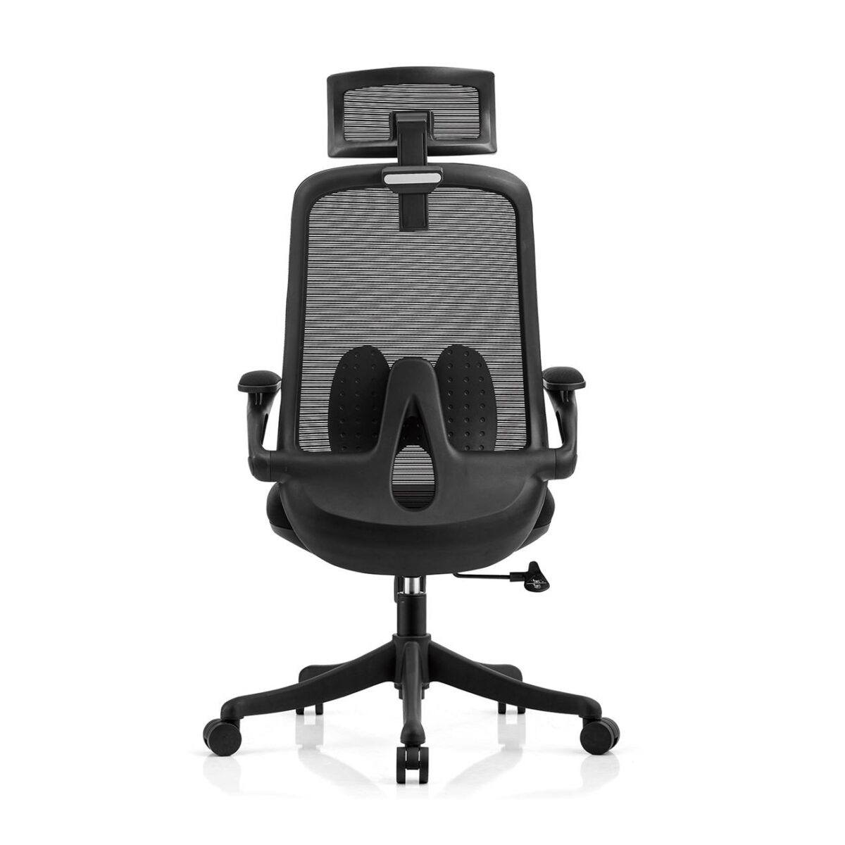 BF3950 Πολυθρόνα Γραφείου Διευθυντή, Mesh Μαύρο, Ύφασμα Μαύρο - Image 4