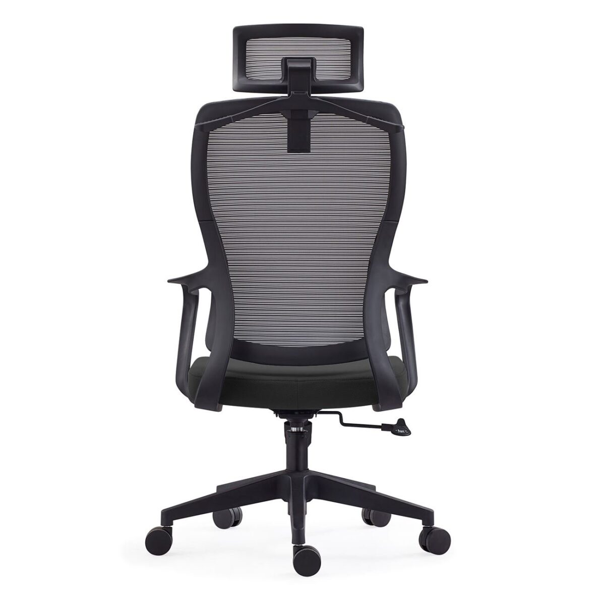 BF3850 Πολυθρόνα Γραφείου Διευθυντή, Mesh Μαύρο, Ύφασμα Μαύρο - Image 4