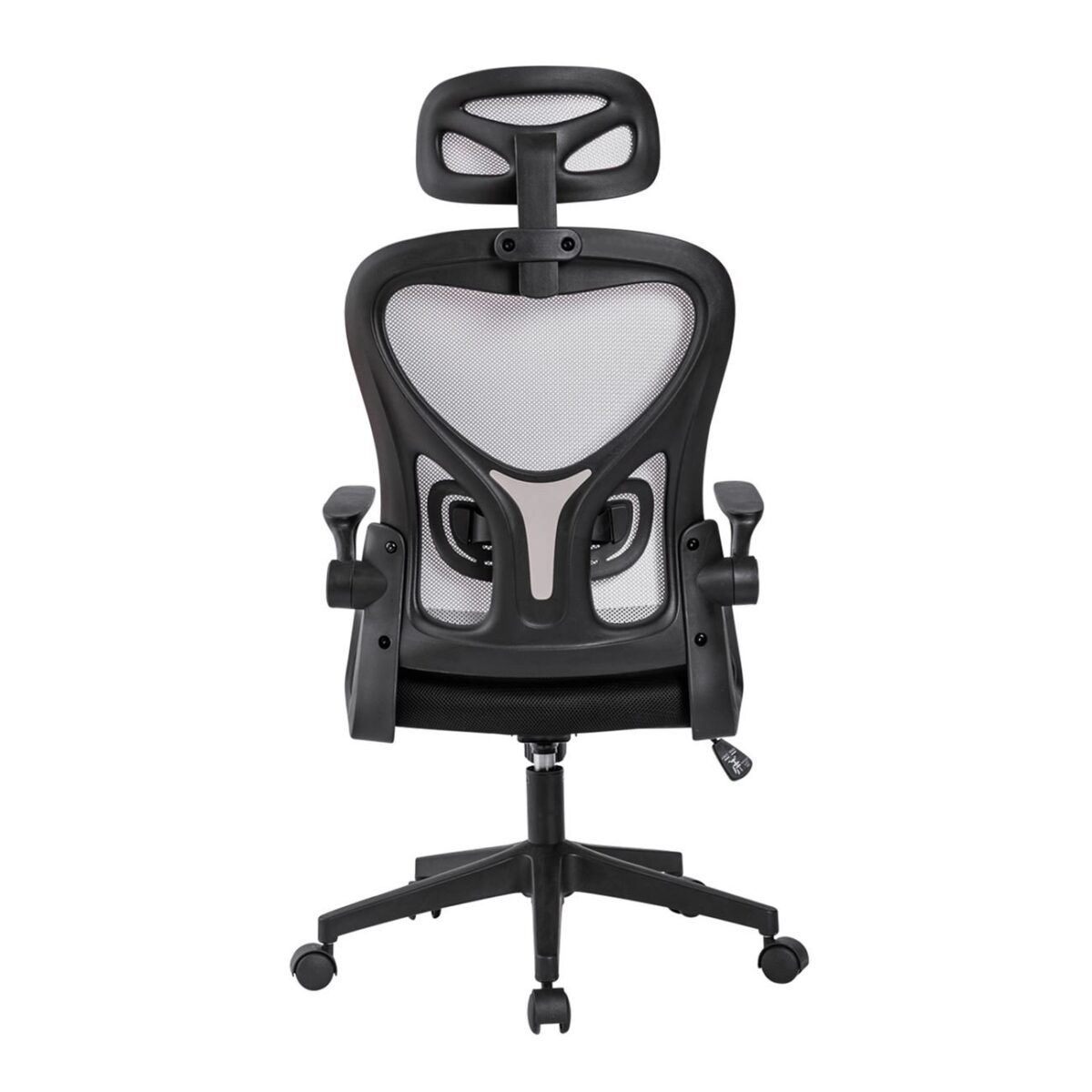 BF3050 Πολυθρόνα Γραφείου- Διευθυντή, Mesh Μαύρο-Γκρι, Μπράτσα up-down - Image 4