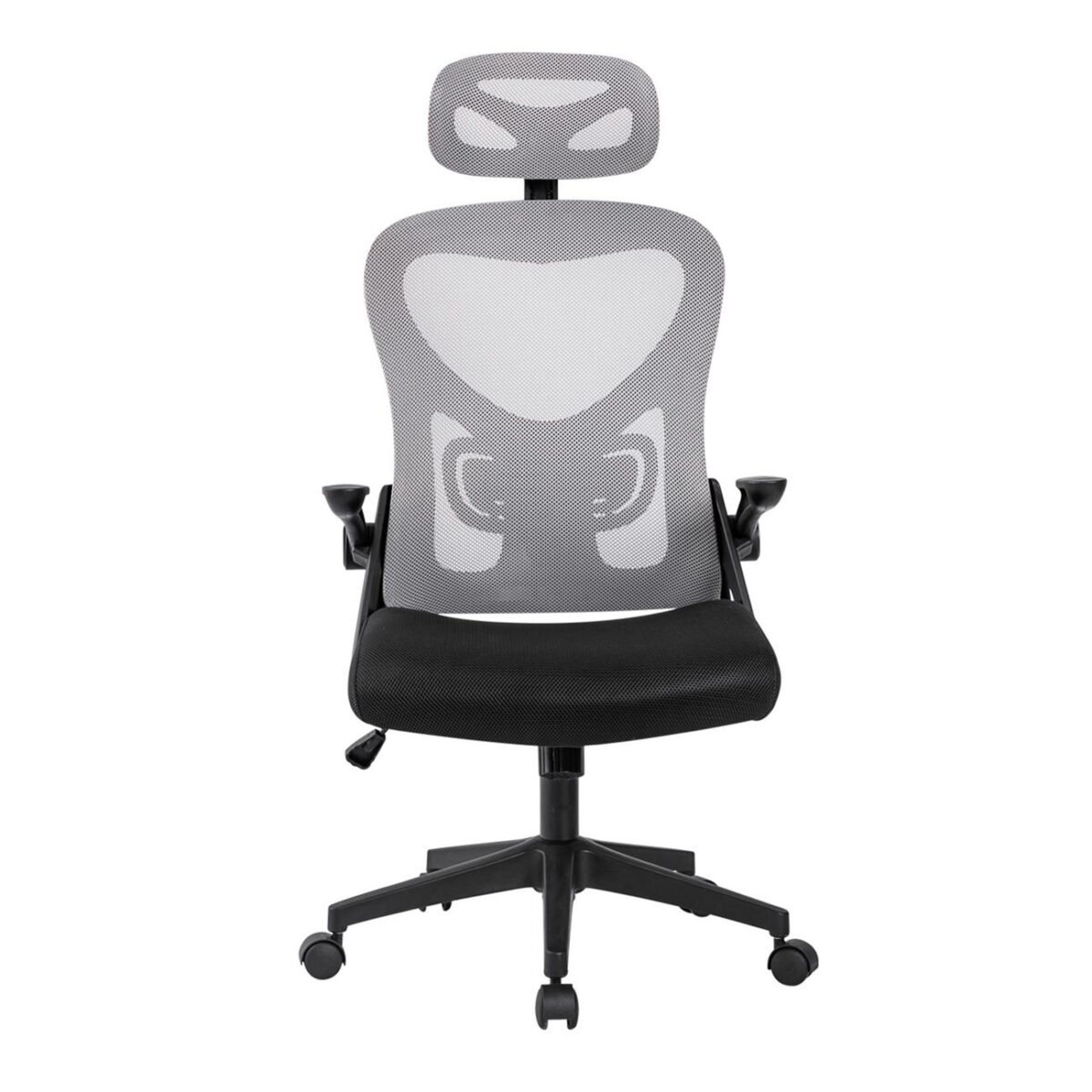 BF3050 Πολυθρόνα Γραφείου- Διευθυντή, Mesh Μαύρο-Γκρι, Μπράτσα up-down - Image 5