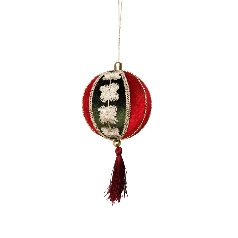 VELOUR ΧΡΙΣΤΟΥΓΕΝΝΙΑΤΙΚΗ ΜΠΑΛΑ 10x10x20 FOAM ΠΟΛΥΧΡΩΜΟ ΒΕΛΟΥΔΟ