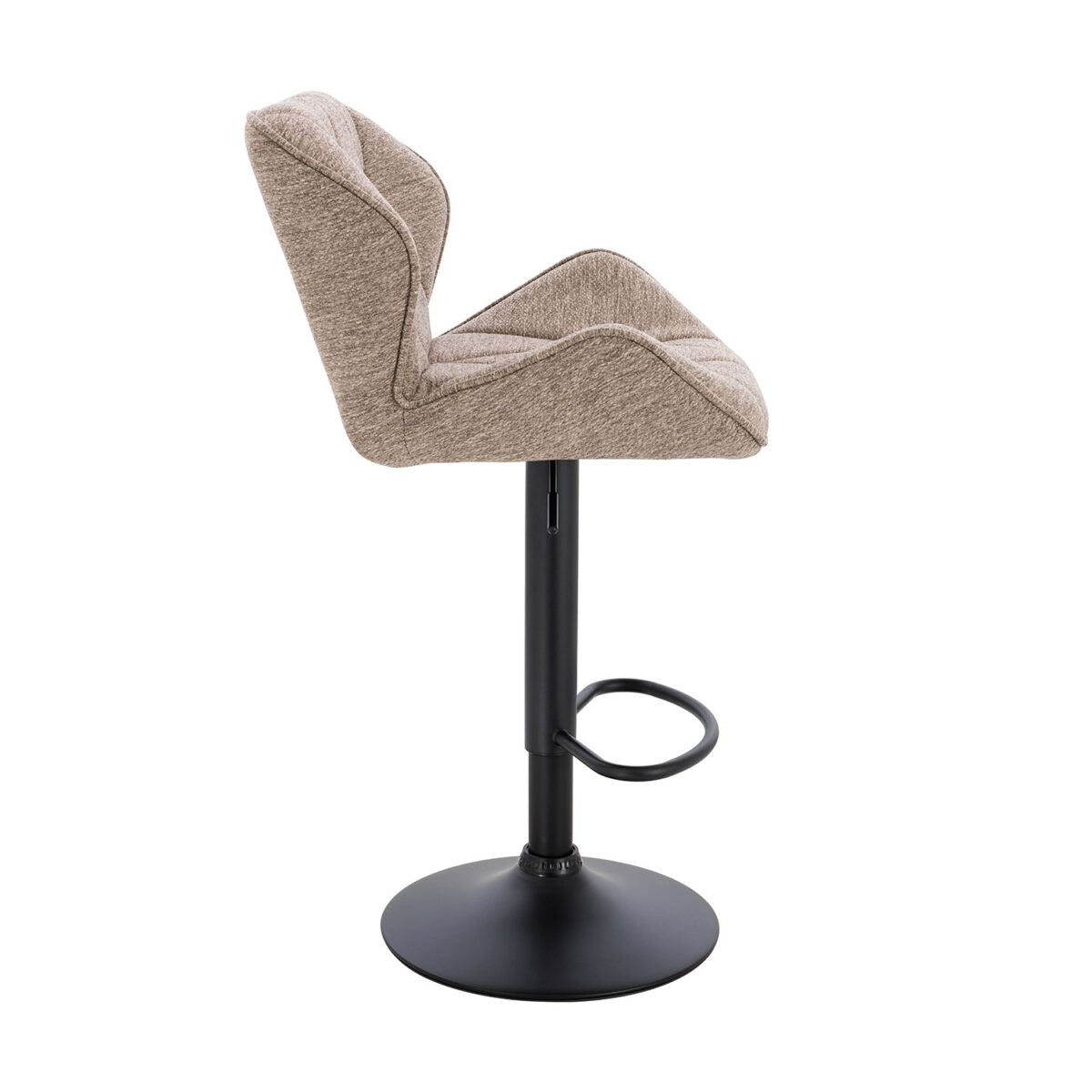 Σκαμπό Comfort ύφασμα γκρεζ 53 x 52 x 91-111 - Image 2