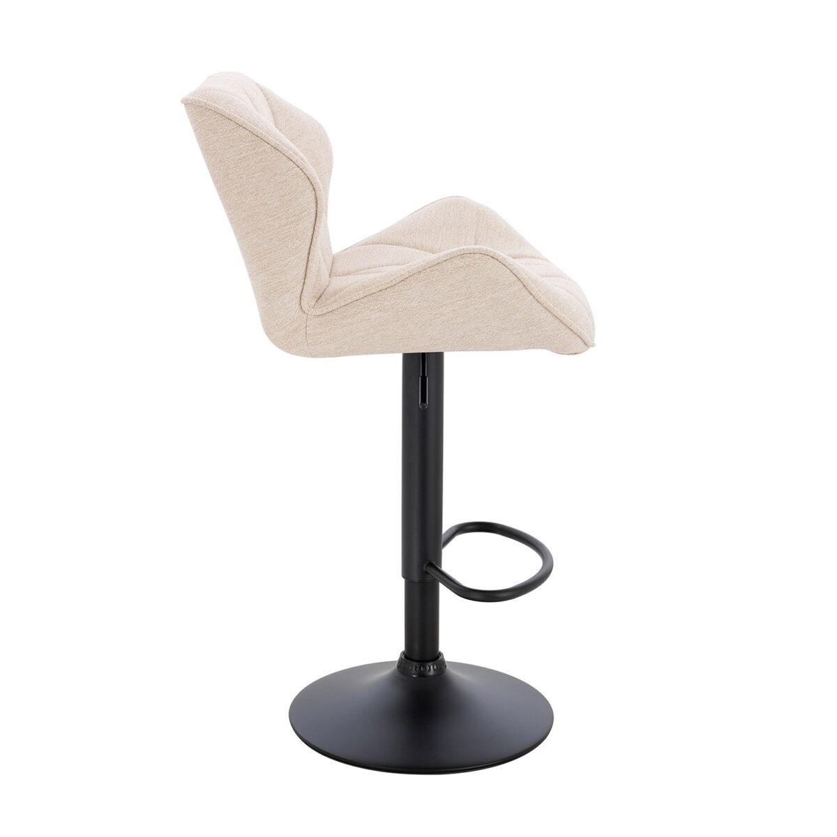 Σκαμπό Comfort ύφασμα μπεζ 53 x 52 x 91-111 - Image 2