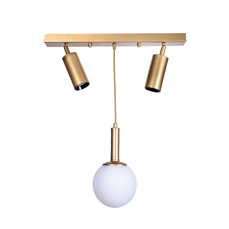 Φωτιστικό οροφής Barten  E27 χρυσό μέταλλο 50x15x55εκ