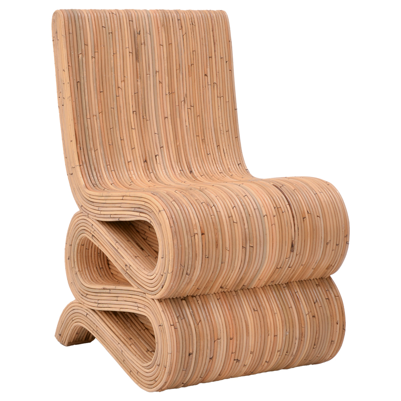 Πολυθρόνα Favorsy rattan σε φυσική απόχρωση 65x52x90εκ