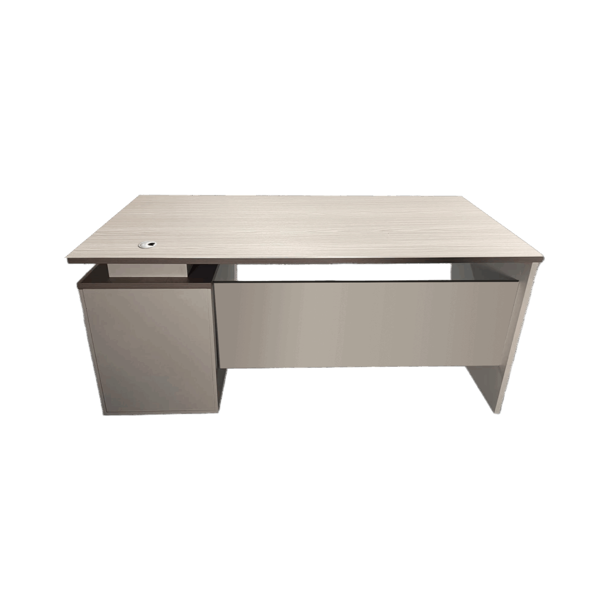 Γραφείο εργασίας Armadi με ντουλάπι  σε sonoma-λευκή απόχρωση 180x80x75εκ - Image 5