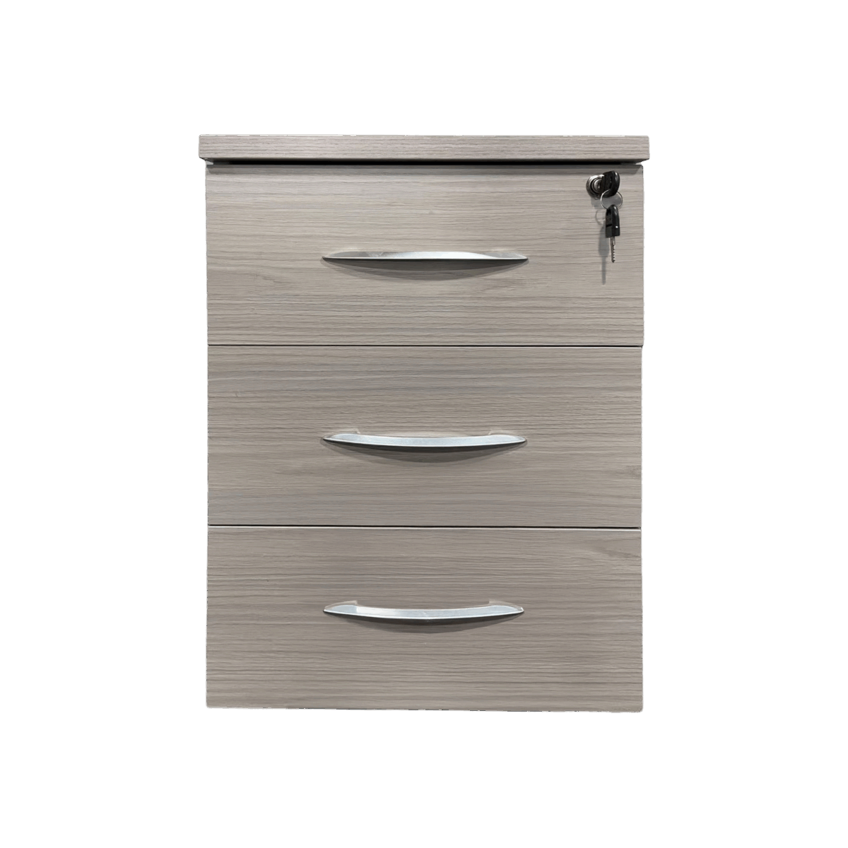 Συρταριέρα γραφείου τροχήλατη Armadi  σε sonoma-λευκή απόχρωση 40x40x55εκ - Image 3