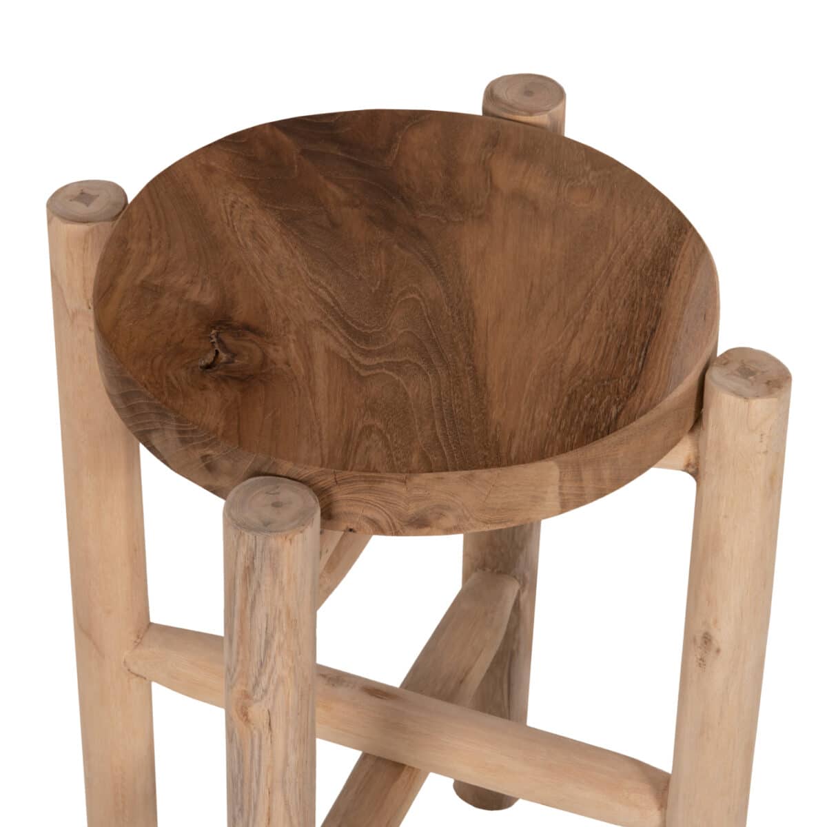 ΑΝΘΟΣΤΗΛΗ HOVER HM7936 ΞΥΛΟ ΤΕΑΚ ΣΕ ΦΥΣΙΚΟ ΧΡΩΜΑ Φ30x100Yεκ. - Image 4