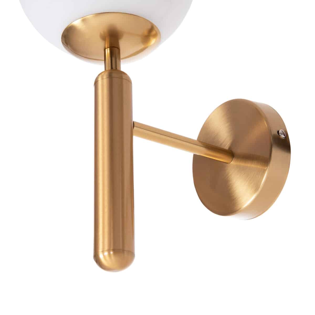 ΑΠΛΙΚΑ ΤΟΙΧΟΥ HOMY HM4470 ΜΕΤΑΛΛΙΚΗ ΒΑΣΗ ΧΡΥΣΗ-ΓΥΑΛΙ [Ε27] 14x21x33Υεκ. - Image 6