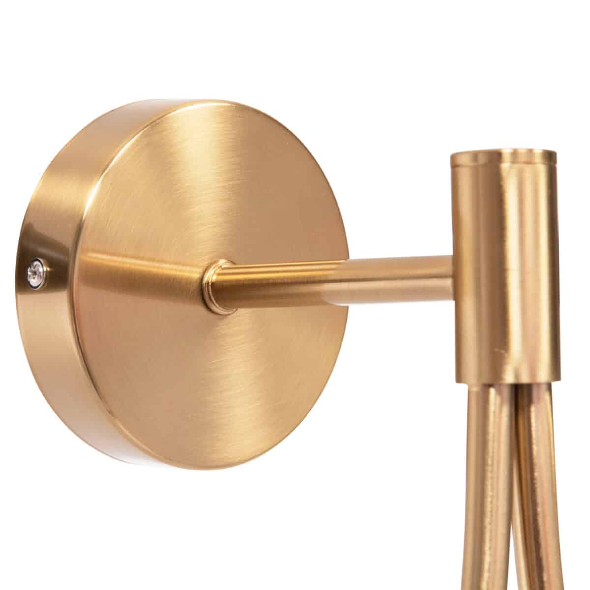 ΑΠΛΙΚΑ ΤΟΙΧΟΥ BAIS HM4472 ΧΡΥΣΟ ΜΕ ΓΥΑΛΙΝΟ ΓΛΟΜΠΟ [Ε27] 21x21x44Υεκ. - Image 6