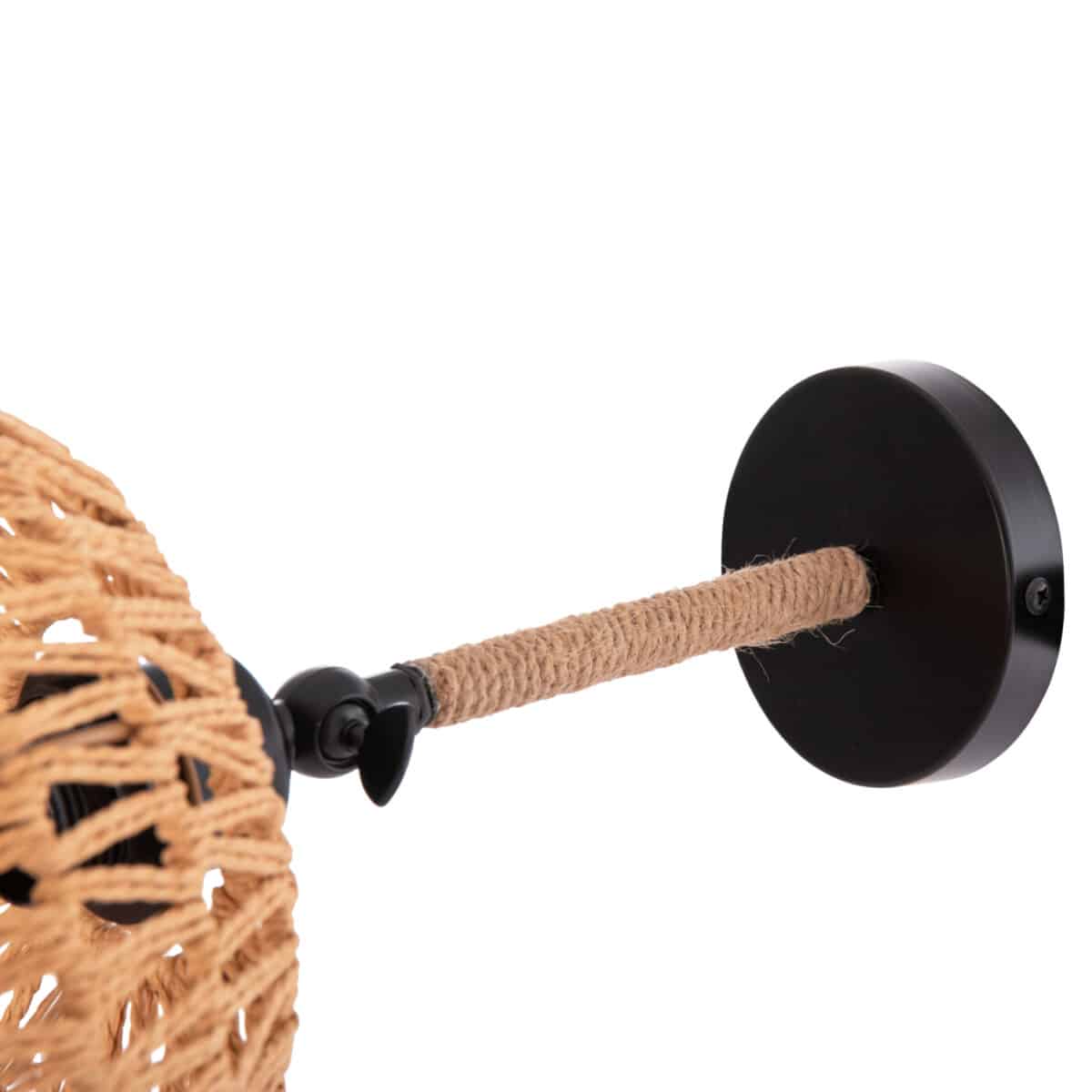 ΑΠΛΙΚΑ ΤΟΙΧΟΥ GLIDE HM4475 ΜΕΤΑΛΛΙΚΗ ΒΑΣΗ-ΣΧΟΙΝΙ- [Ε27] 22x22x35-21Υεκ. - Image 7