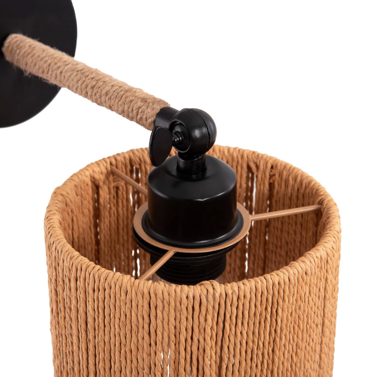 ΑΠΛΙΚΑ ΤΟΙΧΟΥ LANT HM4476 ΜΕΤΑΛΛΙΚΗ ΒΑΣΗ-ΣΧΟΙΝΙ- [Ε27] 15x15x35-23Υεκ. - Image 6