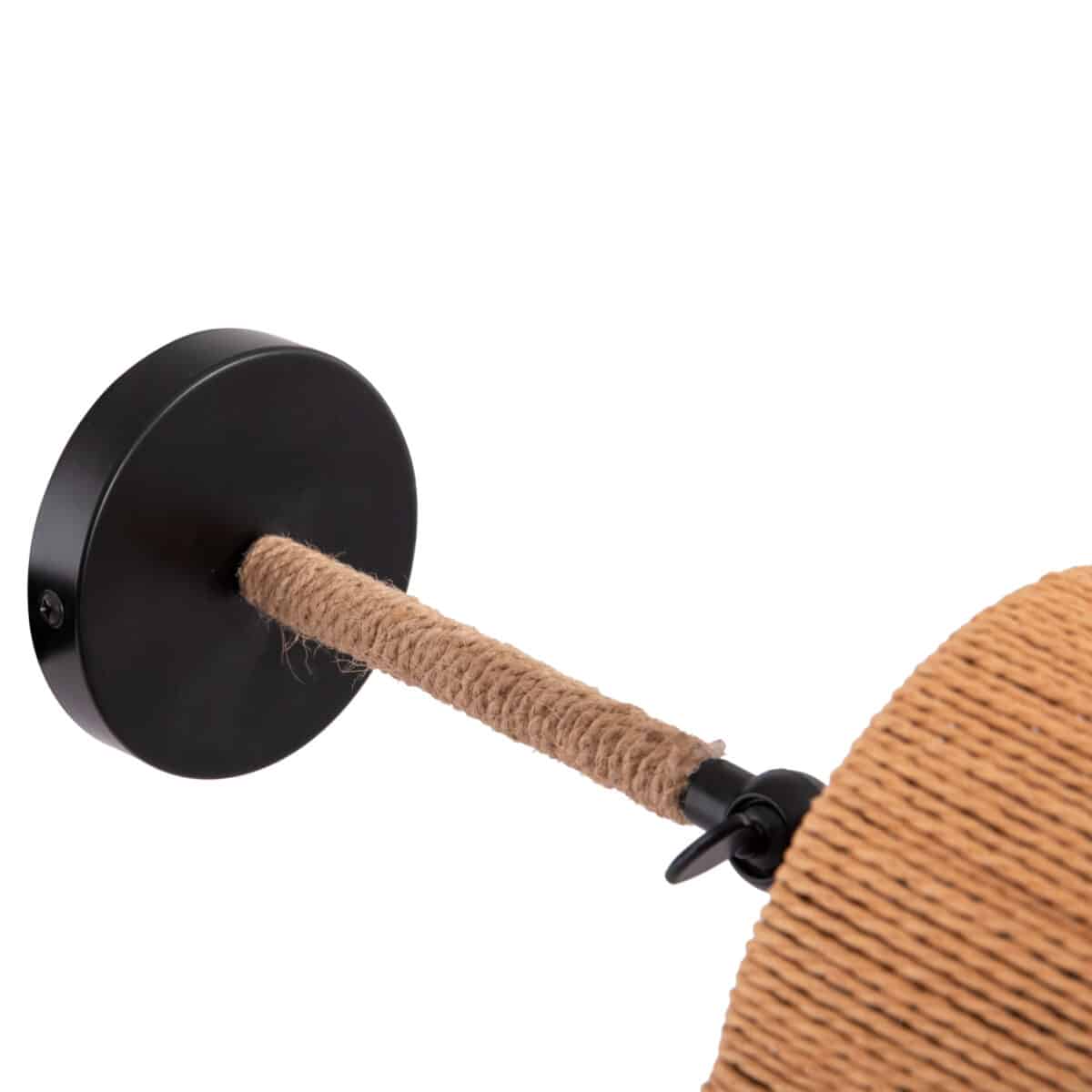 ΑΠΛΙΚΑ ΤΟΙΧΟΥ LANT HM4476 ΜΕΤΑΛΛΙΚΗ ΒΑΣΗ-ΣΧΟΙΝΙ- [Ε27] 15x15x35-23Υεκ. - Image 8