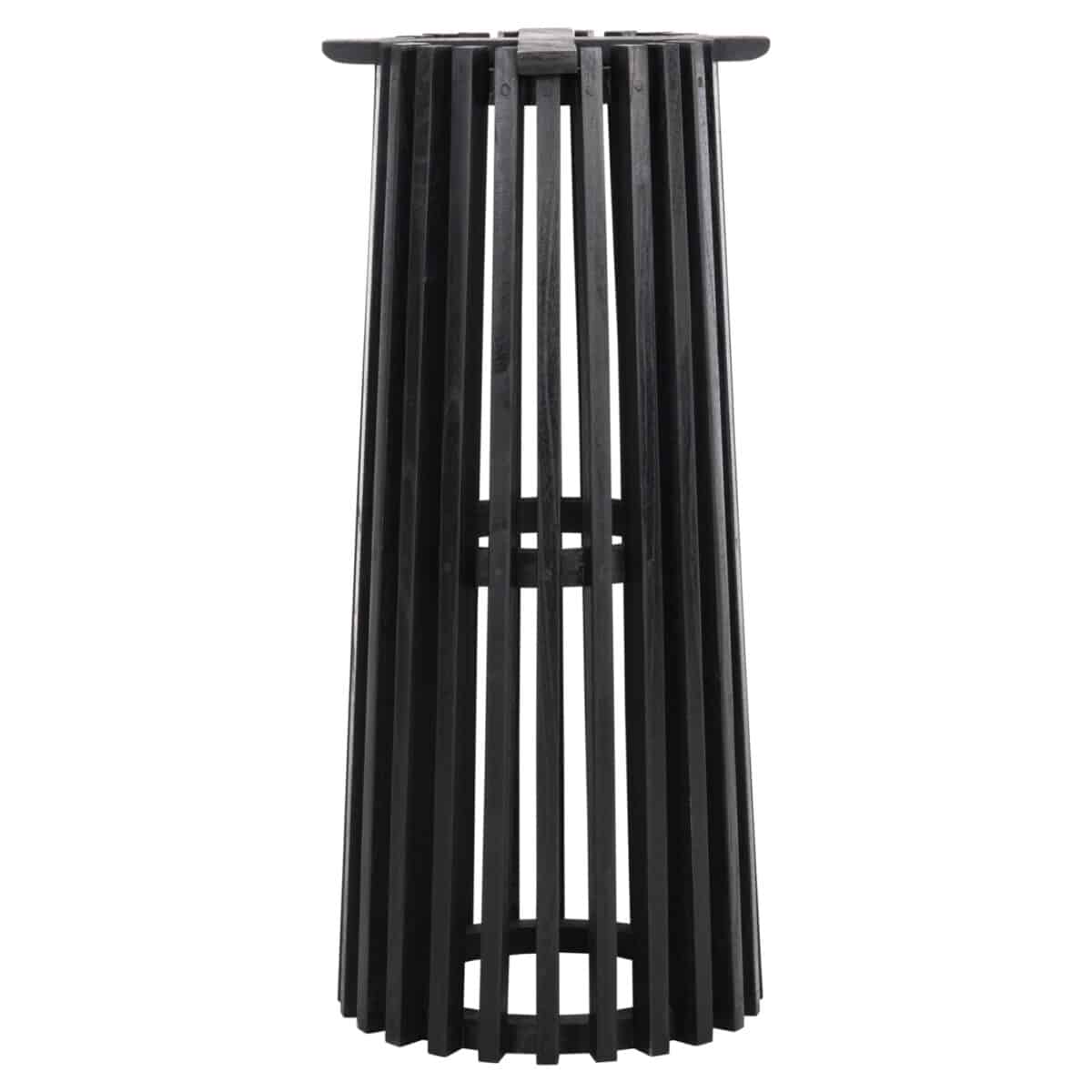 ΒΑΣΗ BAR STAND ΕΣΩΤ.ΧΩΡΟΥ ΜΕΣ.ΥΨΟΥΣ ΣΤΡΟΓΓΥΛΗ FRANTZ HM9857.12 MINDI ΞΥΛΟ ΣΕ ΜΑΥΡΟ Φ40x90Υεκ. - Image 3