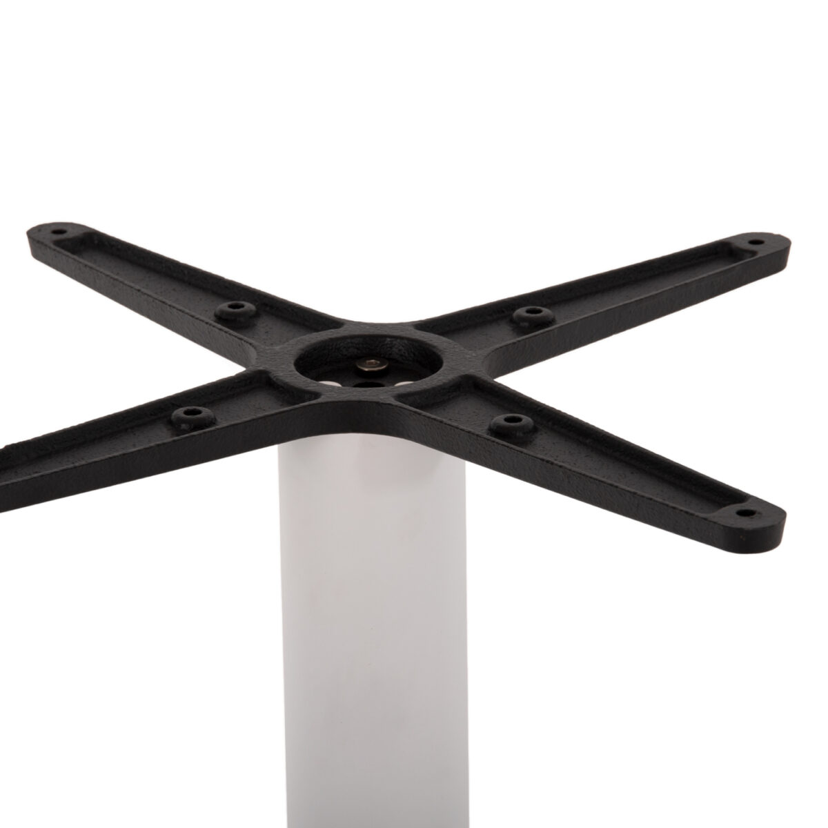 ΒΑΣΗ ΜΕΤΑΛΛΙΚΗ ΜΠΑΡ ΜΕΣΑΙΟΥ ΥΨΟΥΣ ΛΕΥΚΟ ΜΑΤ HM474.02 ΣΤΑΥΡΟΣ 46Χ46εκ 45Χ45Χ94Υεκ. - Image 4