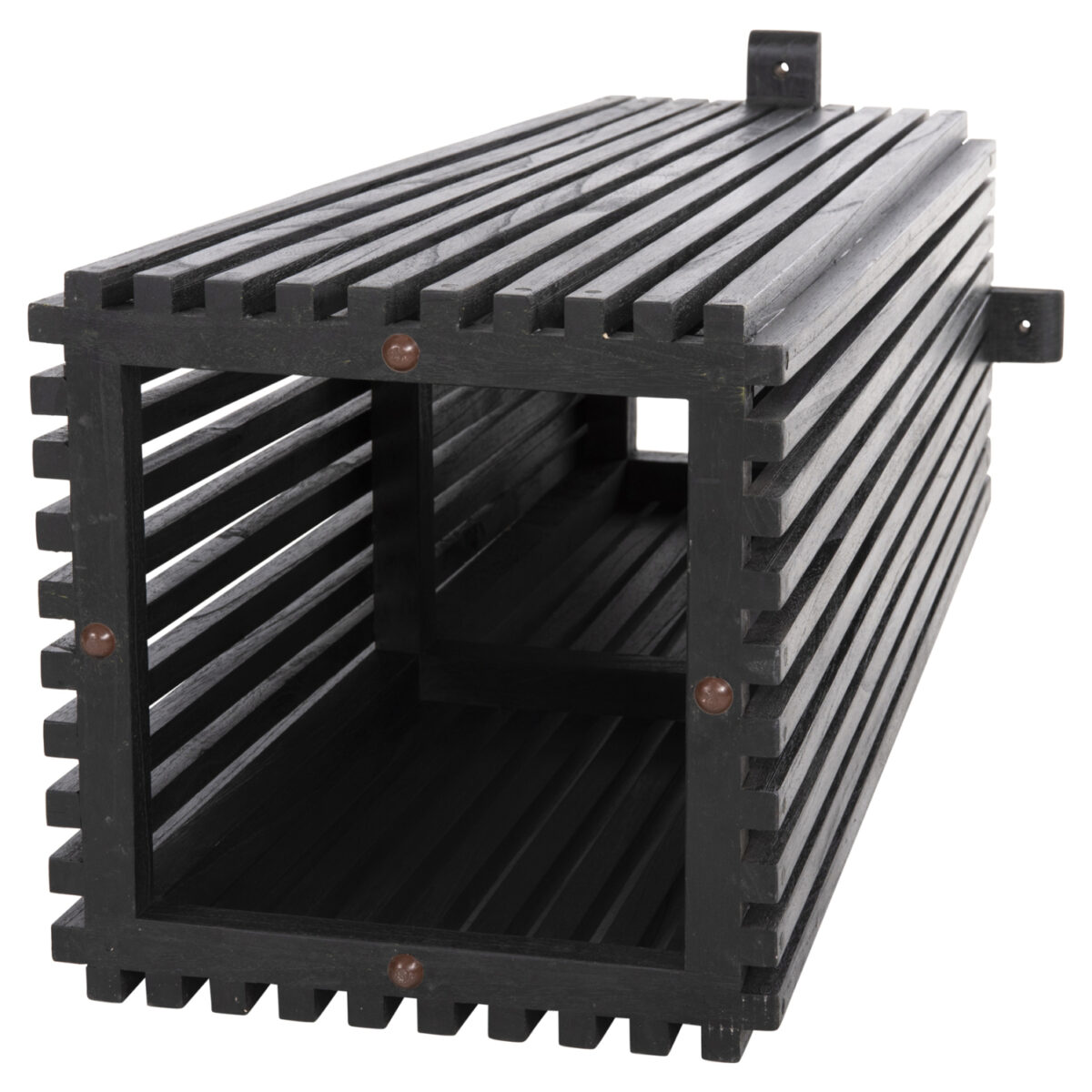 ΒΑΣΗ ΜΠΑΡ ΕΣΩΤ.ΧΩΡΟΥ ΜΕΣ.ΥΨΟΥΣ ΤΕΤΡΑΓΩΝΗ FRANTZ HM9858.12 ΞΥΛΟ MINDI-ΜΑΥΡΟ 40x40x90Yεκ - Image 5