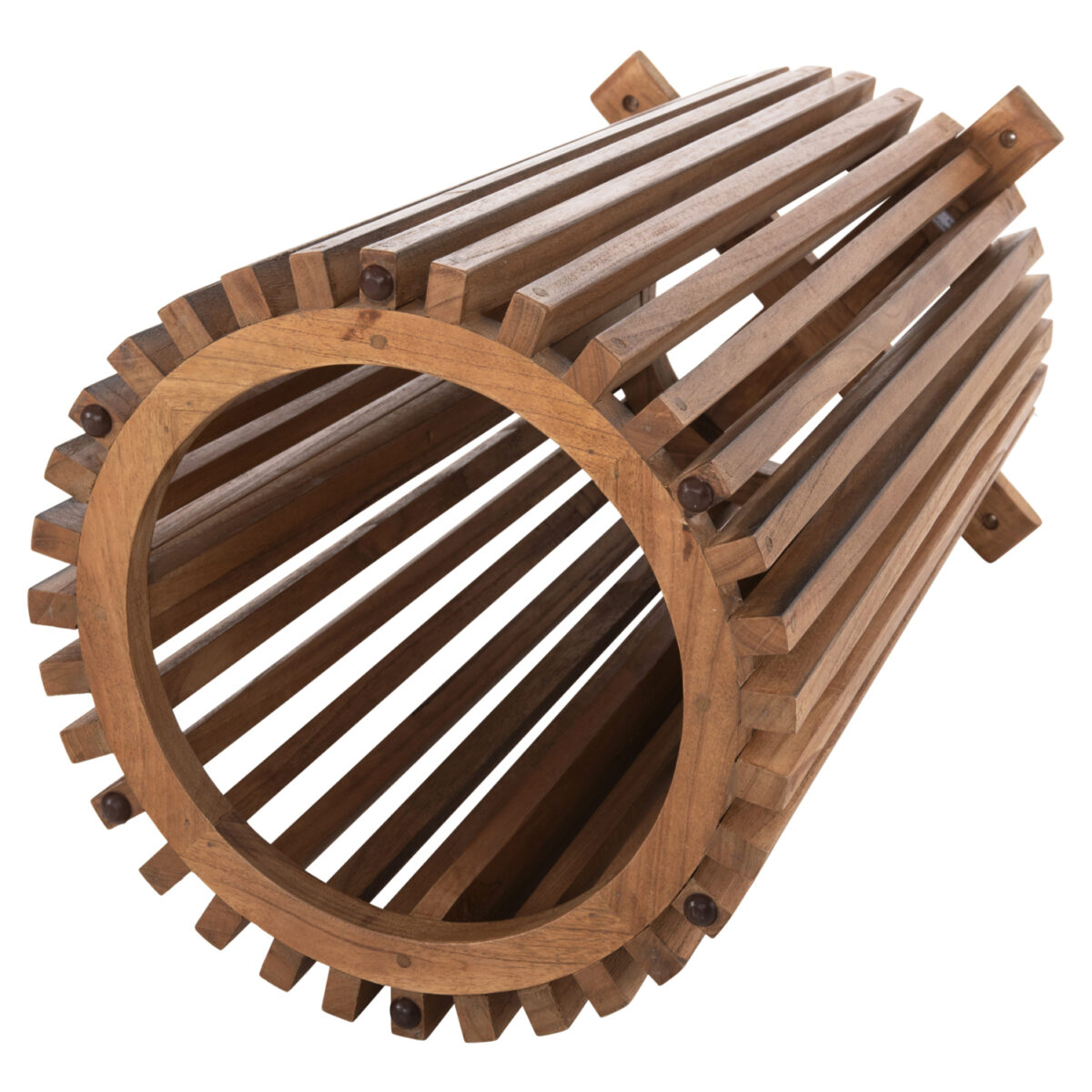 ΒΑΣΗ ΤΡΑΠΕΖΙΟΥ ΕΣΩΤ.ΧΩΡΟΥ ΣΤΡΟΓΓΥΛΗ FRANTZ HM9459.11 MINDI ΞΥΛΟ ΣΕ ΦΥΣΙΚΟ Φ45x73Yεκ. - Image 5