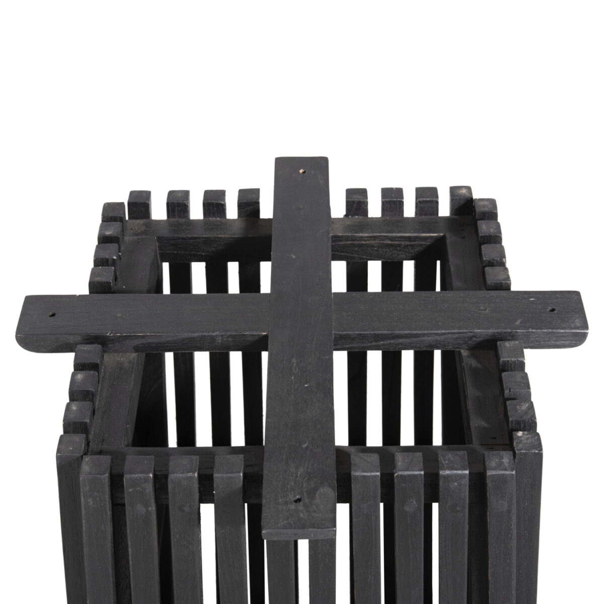 ΒΑΣΗ ΤΡΑΠΕΖΙΟΥ ΕΣΩΤ.ΧΩΡΟΥ ΤΕΤΡΑΓΩΝΗ FRANTZ HM9460.12 ΞΥΛΟ MINDI ΣΕ ΜΑΥΡΟ 60x60x73Y εκ. - Image 4