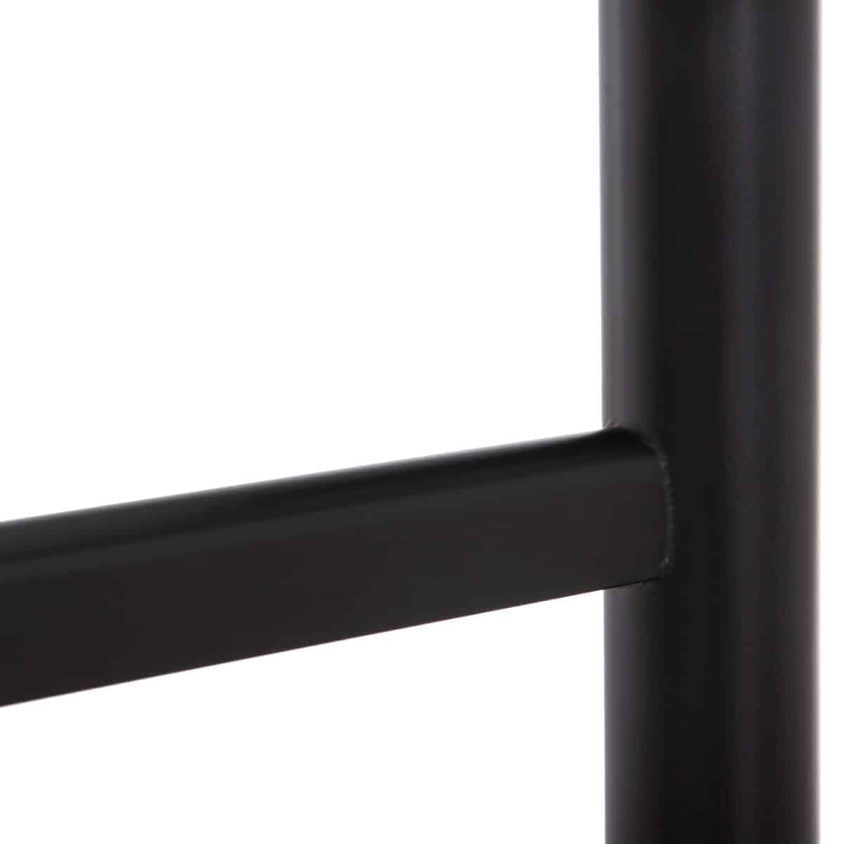 ΒΑΣΗ ΤΡΑΠΕΖΙΟΥ ΜΕΤΑΛΛΙΚΗ ΔΙΠΛΗ HM468.11 ΜΑΥΡΗ ΜΑΤ ΜΕ ΡΕΓΟΥΛΑΤΟΡΟΥΣ 100Χ40Χ73Υεκ. - Image 8