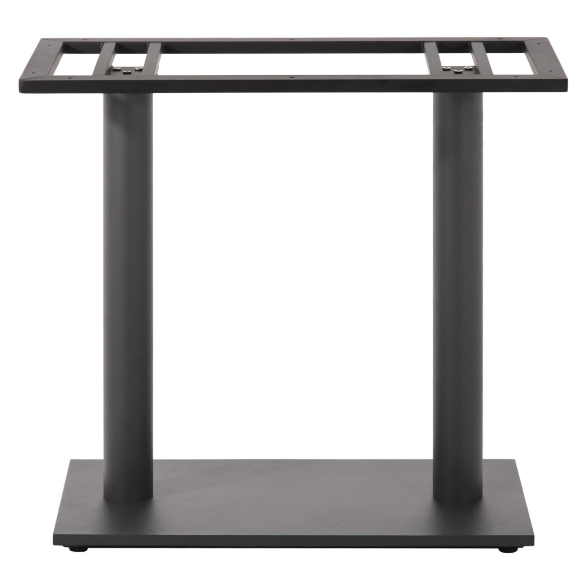 ΒΑΣΗ ΤΡΑΠΕΖΙΟΥ ΜΕΤΑΛΛΙΚΗ ΔΙΠΛΗ ΓΚΡΙ ΜΑΤ ΜΕ ΡΕΓΟΥΛΑΤΟΡΟΥΣ HM435.20 80Χ40Χ72Υεκ. - Image 3