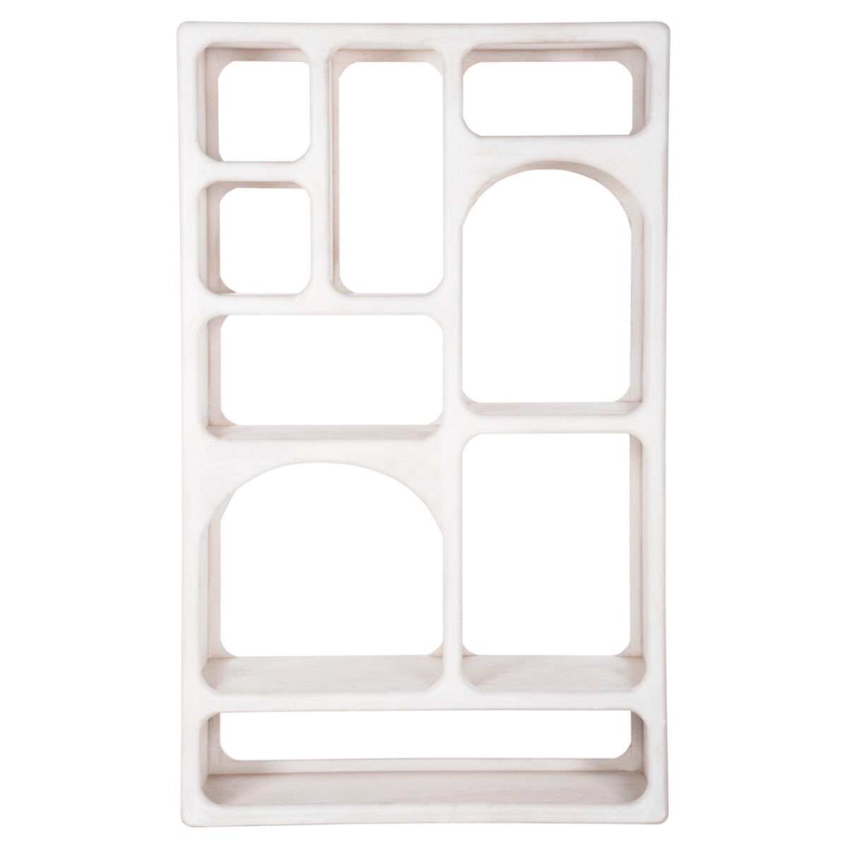 ΒΙΒΛΙΟΘΗΚΗ HANDYR HM9707 ΜΑΣΙΦ ΞΥΛΟ MANGO ΣΕ ΛΕΥΚΟ ΧΡΩΜΑ 100x35x165Yεκ. - Image 3