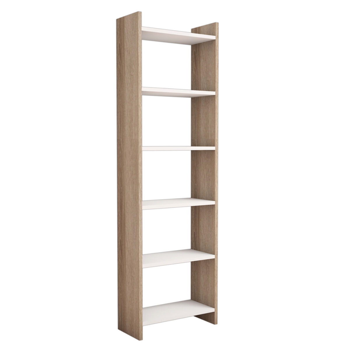 ΒΙΒΛΙΟΘΗΚΗ CLASSIKER HM9226.12 ΜΕΛΑΜΙΝΗΣ SONΟMA-ΛΕΥΚΟ 48,5x22x160Υεκ. - Image 4