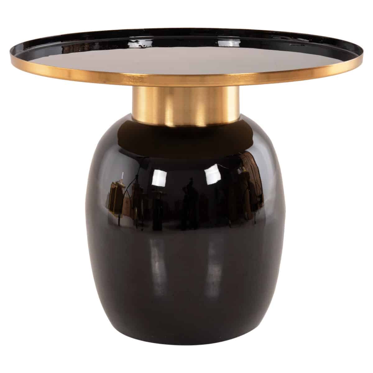 ΒΟΗΘΗΤΙΚΑ ΤΡΑΠΕΖΑΚΙΑ 2ΤΜΧ FRYNX HM9662 ΜΕΤΑΛΛΟ ΜΑΥΡΟ&ΧΡΥΣΟ Φ60 & Φ50,5 εκ. - Image 5