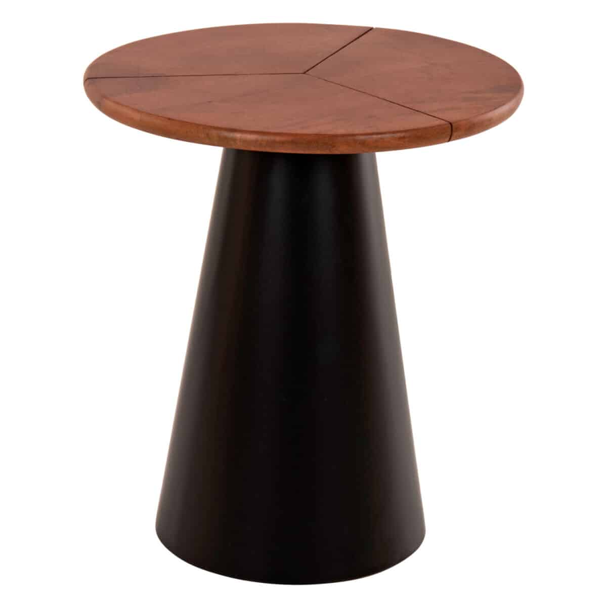 ΒΟΗΘΗΤΙΚΑ ΤΡΑΠΕΖΑΚΙΑ 2ΤΜΧ SUNNI HM9669 ΜΕΤΑΛΛΟ ΜΑΥΡΟ-MANGO TOP Φ48,5 & Φ39,5 εκ. - Image 5