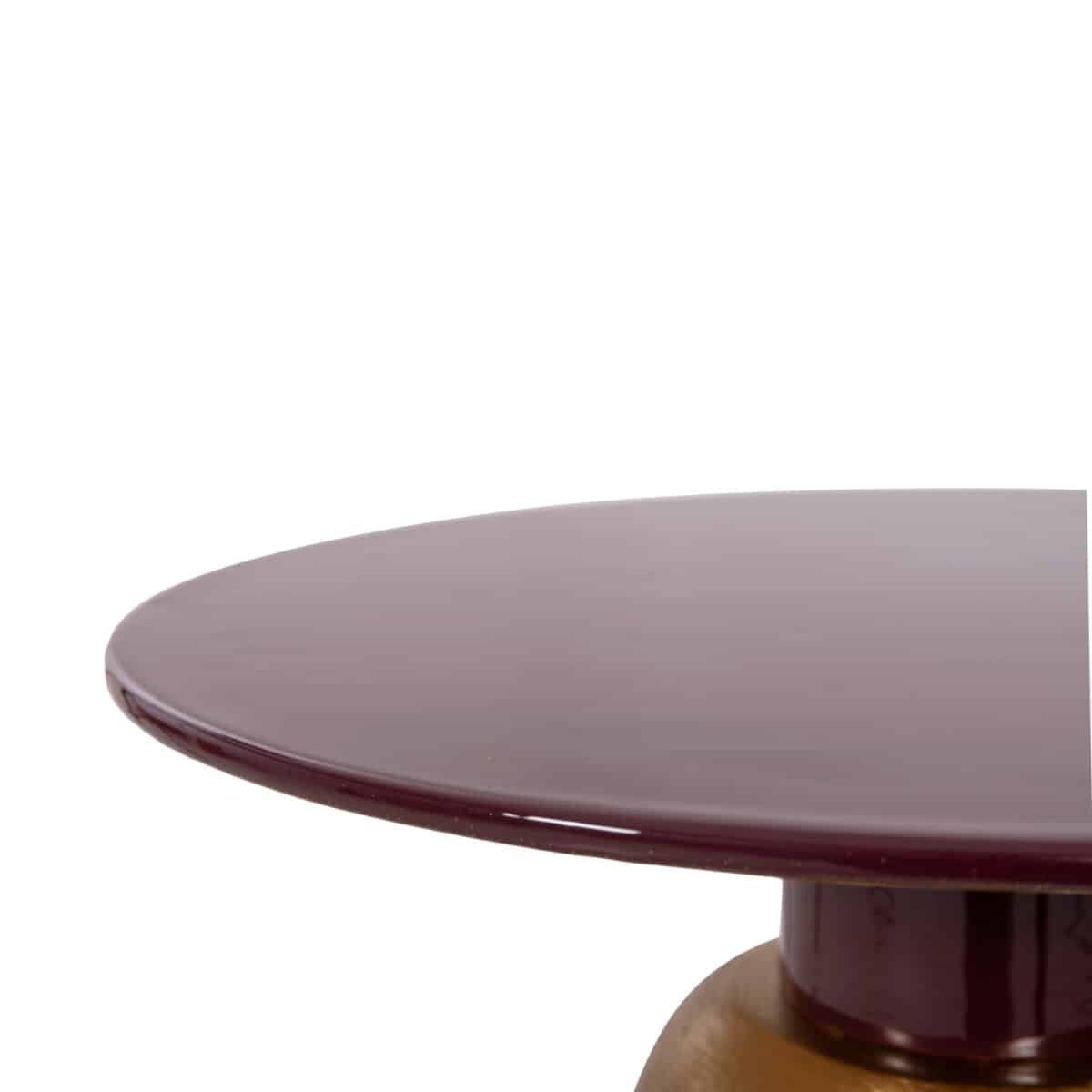 boithitiko-trapezaki-fb9423406-metallo-s-5 ΒΟΗΘΗΤΙΚΟ ΤΡΑΠΕΖΑΚΙ PATNA HM4234.06 ΜΕΤΑΛΛΟ ΣΕ ΜΠΟΡΝΤΟ-ΧΡΥΣΟ Φ46x51,5Υεκ. - Image 6