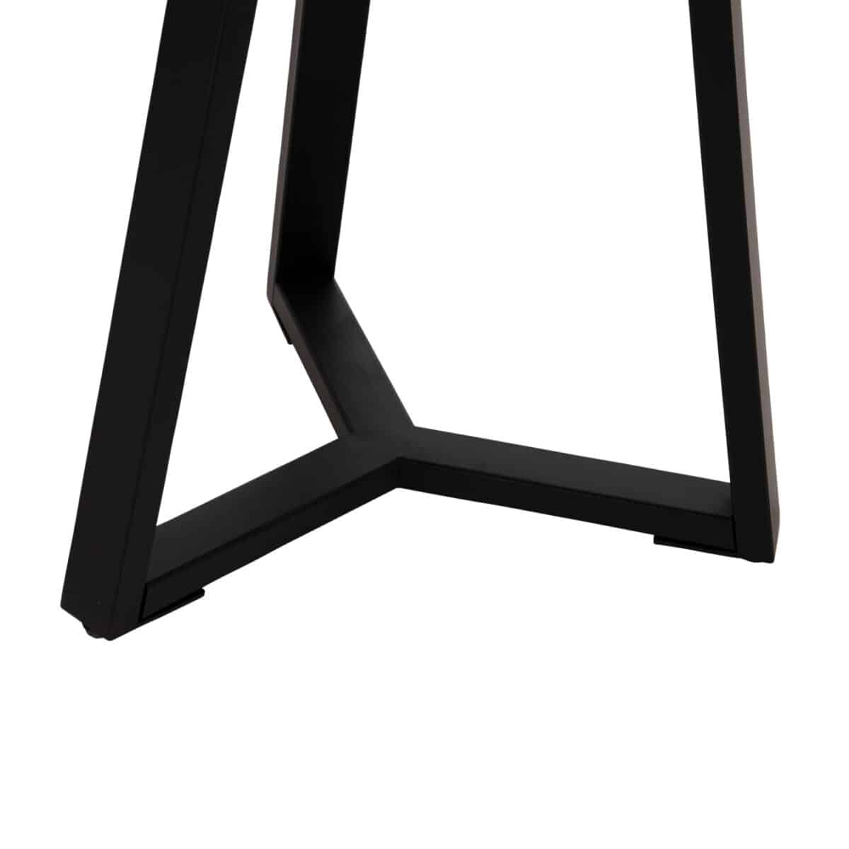 boithitiko-trapezaki-fb9958701-mdf-mayro-5 ΒΟΗΘΗΤΙΚΟ ΤΡΑΠΕΖΑΚΙ ROCKET HM9587.01 MDF ΜΑΥΡΟ ΜΑΡΜΑΡΟ-ΜΑΥΡΗ ΜΕΤΑΛΛΙΚΗ ΒΑΣΗ Φ45x55Υεκ. - Image 6