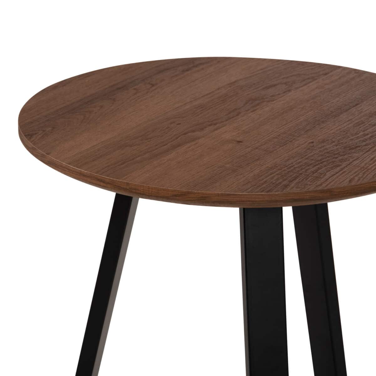 boithitiko-trapezaki-fb9958704-mdf-karyd-3 ΒΟΗΘΗΤΙΚΟ ΤΡΑΠΕΖΑΚΙ ROCKET HM9587.04 MDF ΚΑΡΥΔΙ-ΜΑΥΡΗ ΜΕΤΑΛΛΙΚΗ ΒΑΣΗ Φ45x55Υεκ. - Image 4