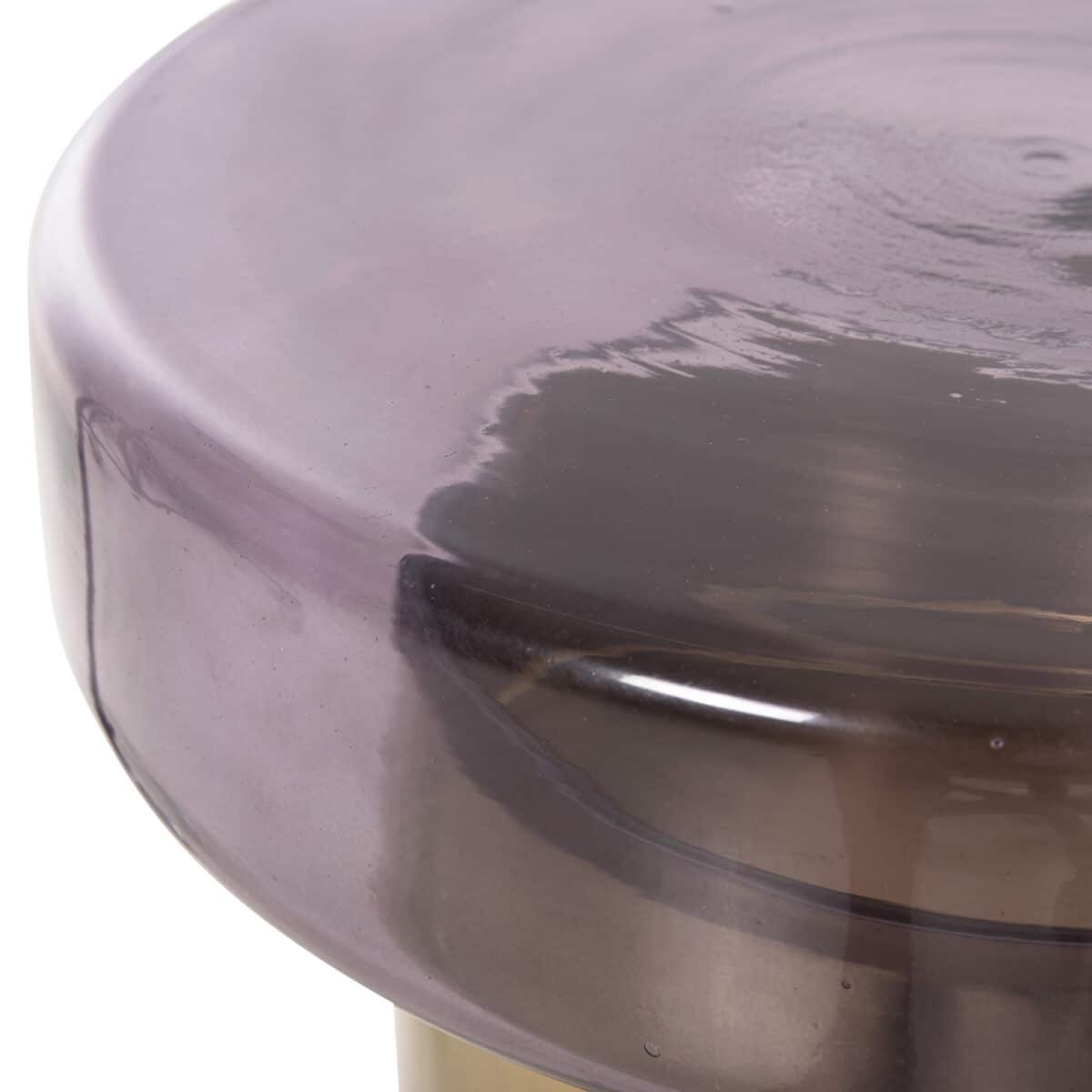 ΒΟΗΘΗΤΙΚΟ ΤΡΑΠΕΖΑΚΙ CARMO HM9728 ΜΩΒ ΓΥΑΛΙ-ΧΡΥΣΟ ΜΕΤΑΛΛΟ Φ39Χ54Υεκ - Image 6