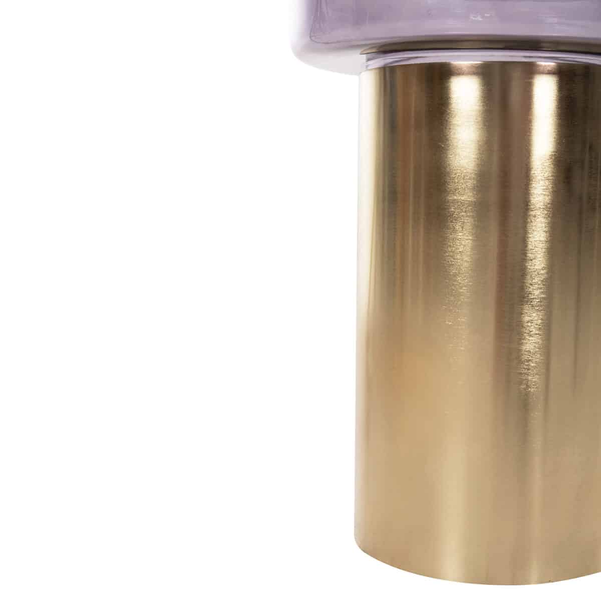 ΒΟΗΘΗΤΙΚΟ ΤΡΑΠΕΖΑΚΙ CARMO HM9728 ΜΩΒ ΓΥΑΛΙ-ΧΡΥΣΟ ΜΕΤΑΛΛΟ Φ39Χ54Υεκ - Image 7